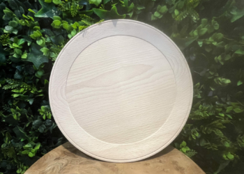 Assiette en bois de hêtre