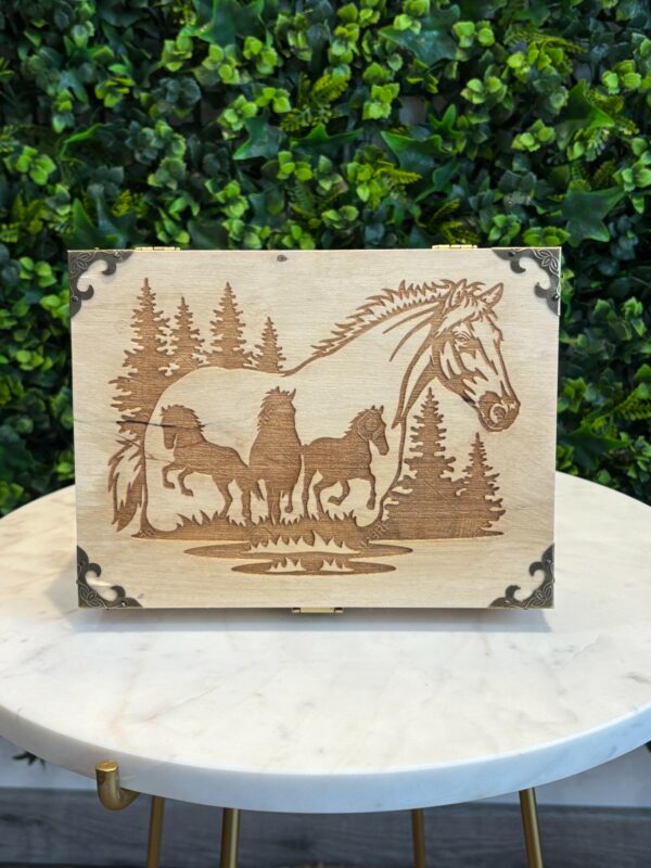 Boîte à thé vernie personnalisable en bois multi fonctions – Image 13