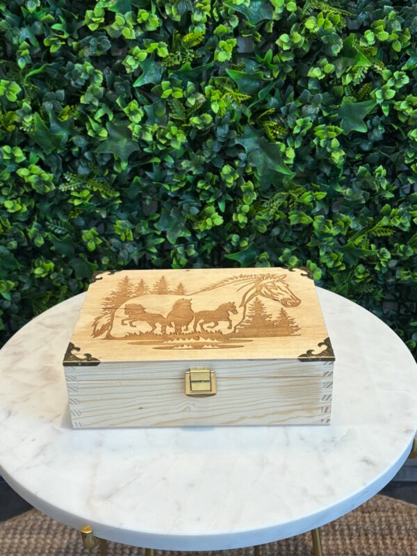 Boîte à thé vernie personnalisable en bois multi fonctions – Image 12