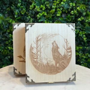 Boîte à thé vernie personnalisable en bois multi fonctions