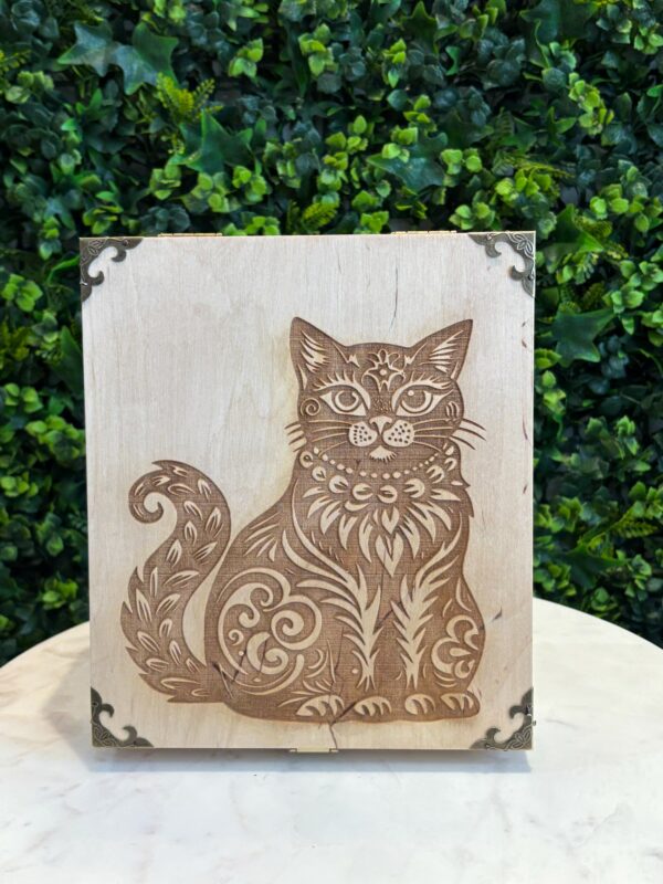 Boîte à thé vernie personnalisable en bois multi fonctions – Image 18